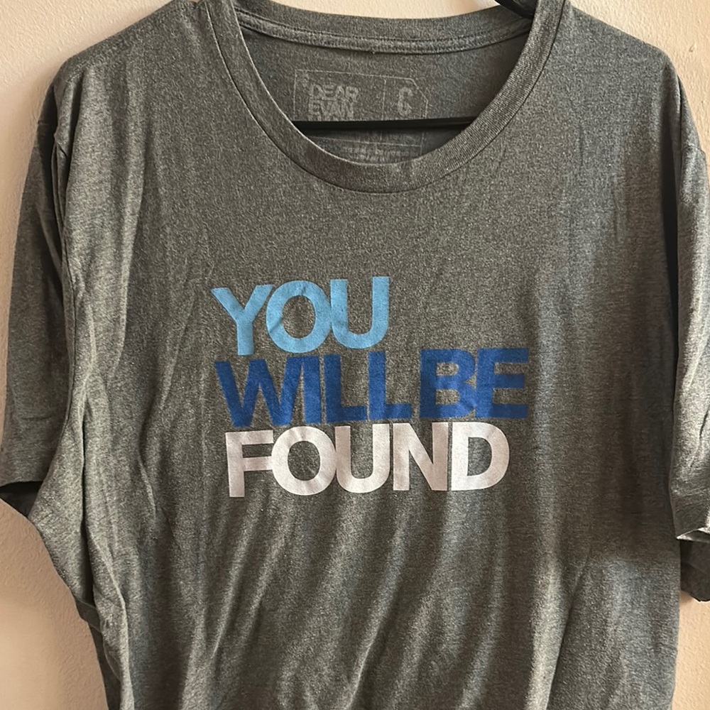 Gray Dear Evan Hansen shirt size XXL